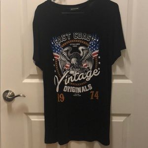 Black Oversized Shirt Dress